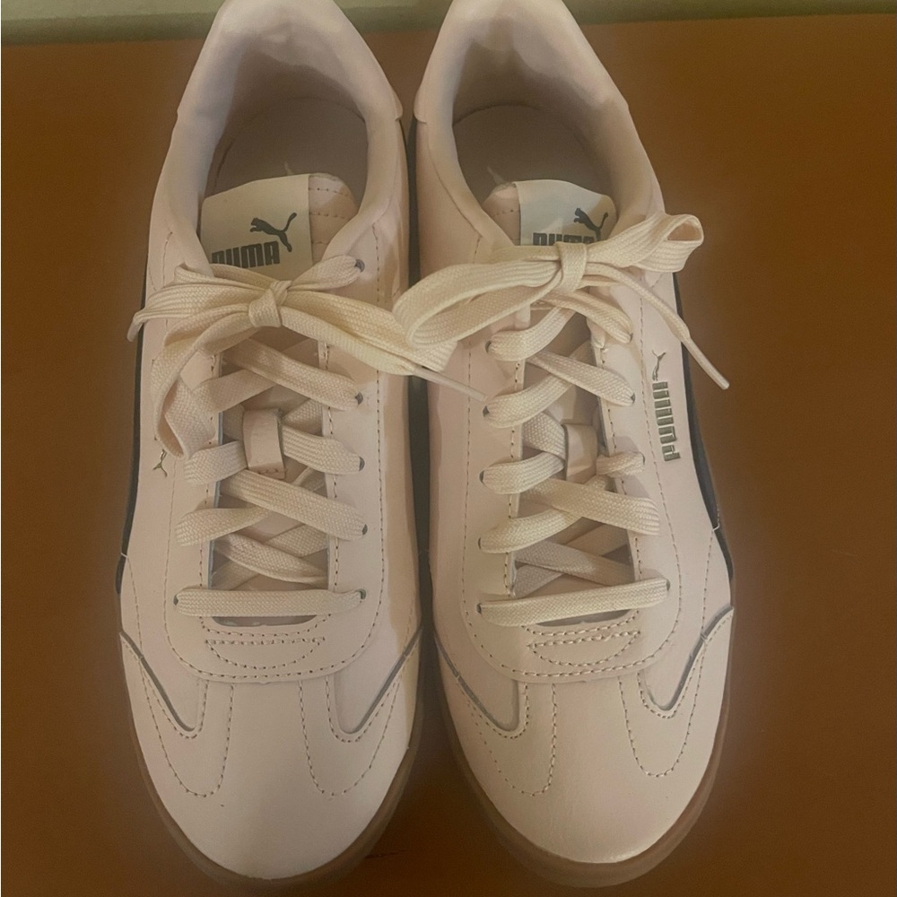 Puma Light Pink Lace-Up Sneakers
